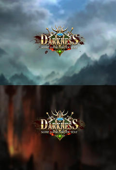 Darkness Edytowalne Logo Gry
