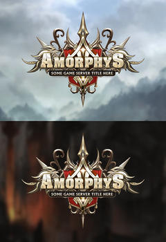 Amorphys редактируемый игровой логотип