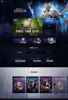 Battle for Lorencia V3 Game Website Template