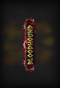 Bloodhound редактируемый логотип в PSD