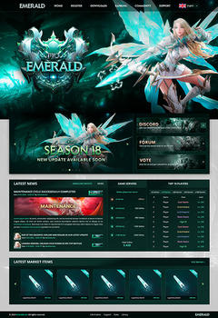 Emerald MU шаблон ігрового сайту