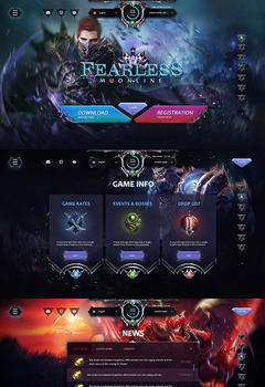 Fearless Mu Online Game Website Template