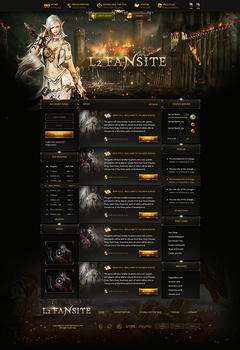 L2 Fansite Game Website Template