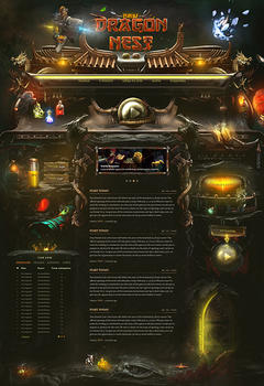 Новий Dragon Nest шаблон ігрового сайту