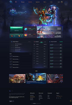 PW Rampart Game Website Template