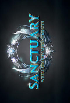 Sanctuary редагуємий ігровий логотип