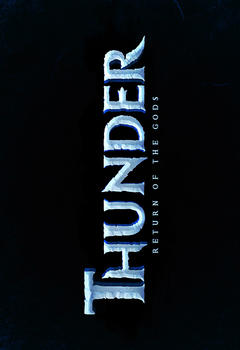 Thunder редагуємий ігровий логотип