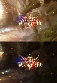 WarLord редактируемый игровой логотип